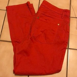 Chaus ankle coral jeans. In great condition